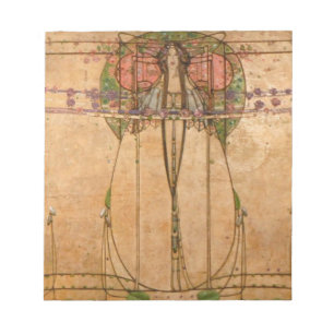 The May Queen - Margaret Macdonald Mackintosh Notepad