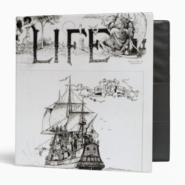 The Mayflower, front cover from 'Life' Binder (Front/Inside)