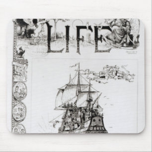 The Mayflower, front cover from 'Life' Mouse Pad