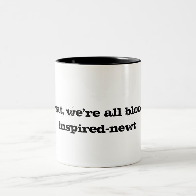 the maze runner:newt bloody inspired Two-Tone coffee mug (Center)