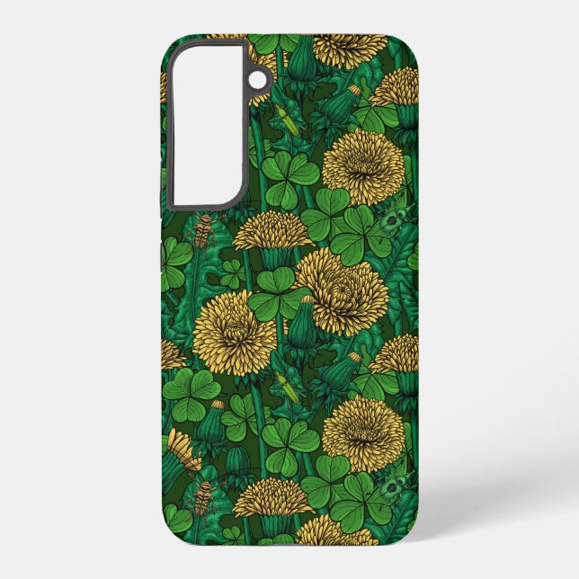 The meadow in green and yellow samsung galaxy s22+ case (Back)