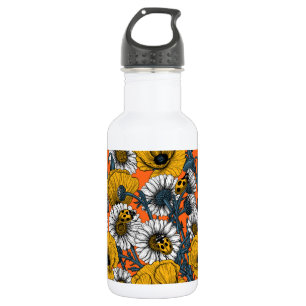 The meadow in yellow and blue 532 ml water bottle