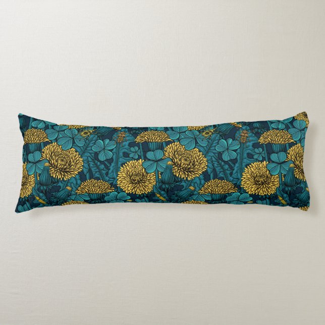 The meadow in yellow and blue body pillow (Front)
