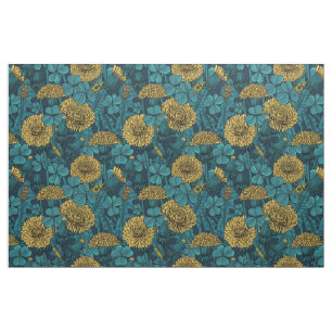 The meadow in yellow and blue fabric
