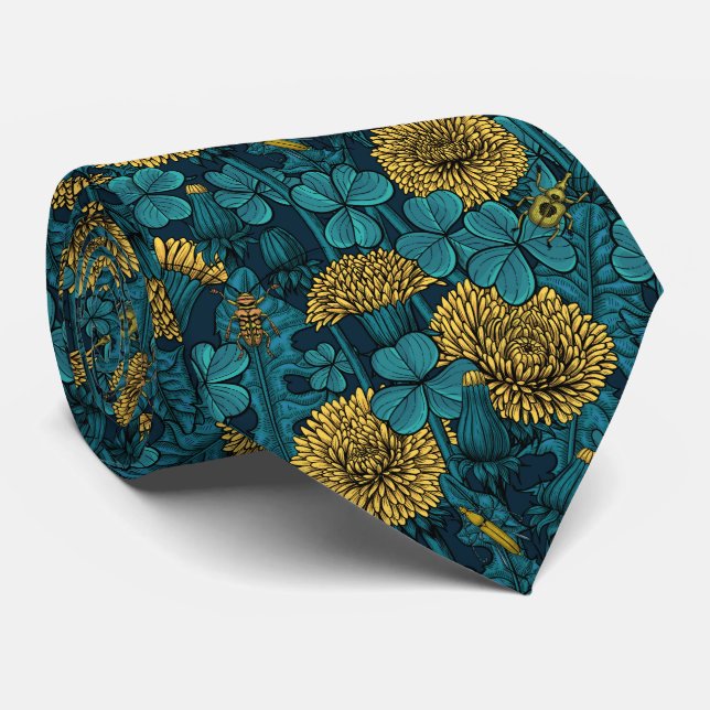 The meadow in yellow and blue tie (Rolled)