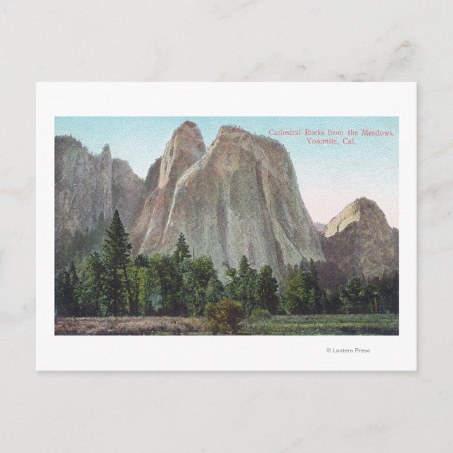 The Meadows View of Cathedral Rocks Postcard (Front)