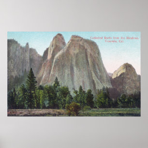 The Meadows View of Cathedral Rocks Poster