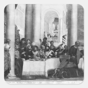 The Meal at the House of Simon the Pharisee Square Sticker