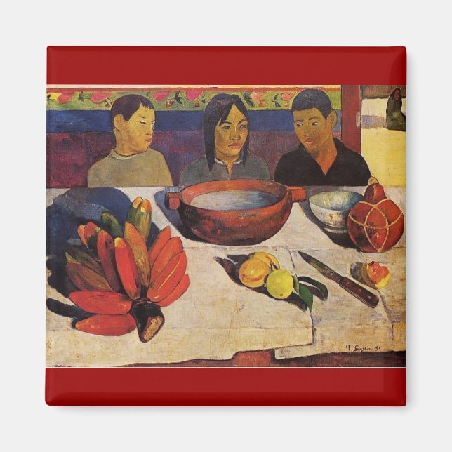 'The Meal' - Paul Gauguin Magnet (Front)