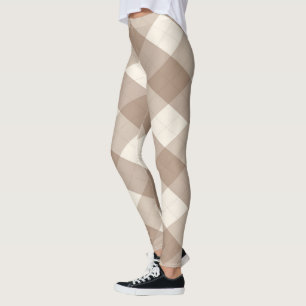 The MeanClique Argyle Brown Leggings