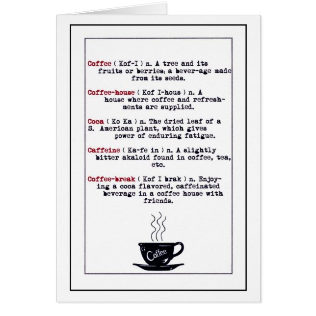 The Meaning of Coffee (Front)