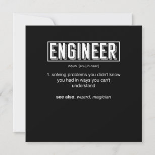 The Meaning Of The Word Engineer Gift Invitation