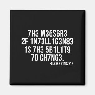 The Measure Of Intelligence Coded Motivational Sci Magnet