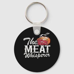 The Meat Whisperer Funny BBQ Keychain