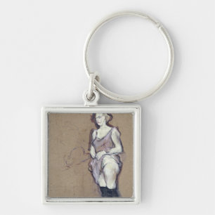 The Medical Inspection: Blonde Prostitute, 1894 Keychain