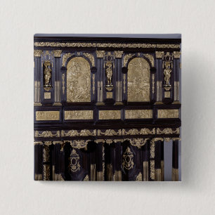 The Medici Cabinet, French, c.1630 2 Inch Square Button