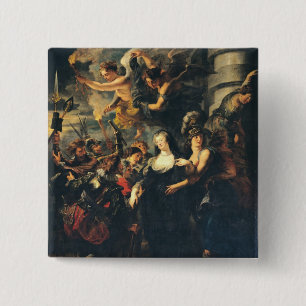 The Medici Cycle 3 2 Inch Square Button