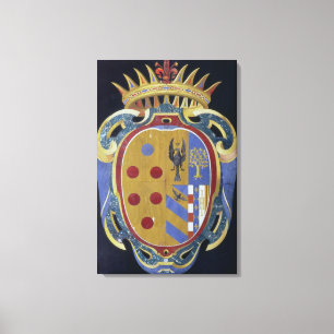 The Medici-Lorena Coat of Arms, c.1638 (pietra dur Canvas Print