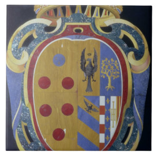 The Medici-Lorena Coat of Arms, c.1638 (pietra dur Tile