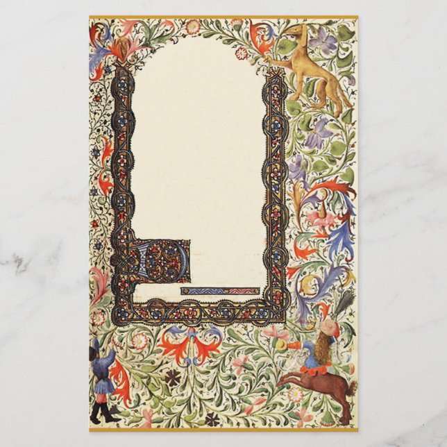 The Medieval Book of Hours Vintage Stationery (Front)