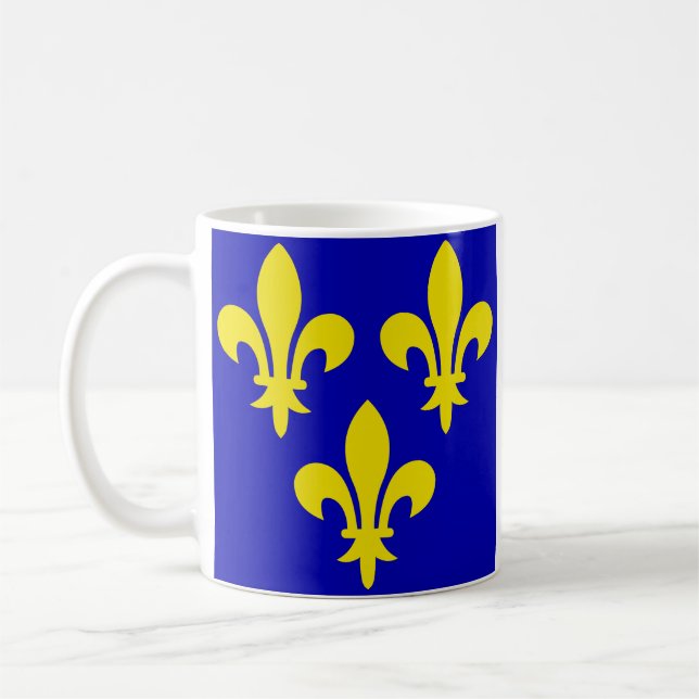 The Medieval Flag of France Coffee Mug (Left)