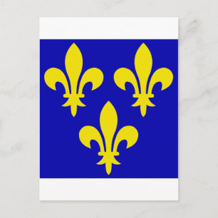 The Medieval Flag of France Postcard