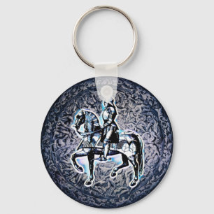 The Medieval Shield Knight   Keychain