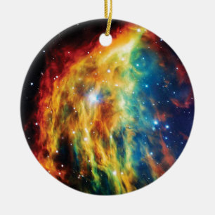 The Medusa Nebula Hubble Outer Space Photo Ceramic Ornament