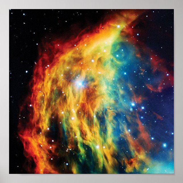 The Medusa Nebula Hubble Outer Space Photo Poster (Front)