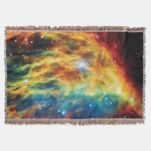 The Medusa Nebula Hubble Outer Space Photo Throw Blanket