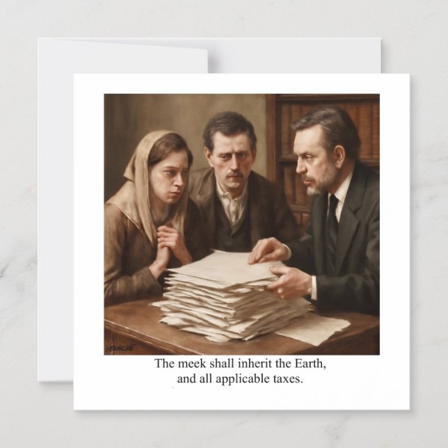 The meek shall inherit the Earth Magnetic Invitation (Front)