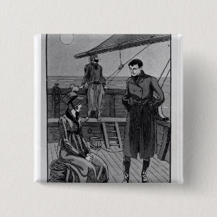 The meeting between Orso and Miss Nevil on 2 Inch Square Button