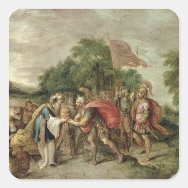 The Meeting of Abraham and Melchizedek Square Sticker (Front)