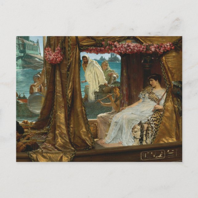 The Meeting of Antony and Cleopatra by Alma-Tadema Postcard (Front)