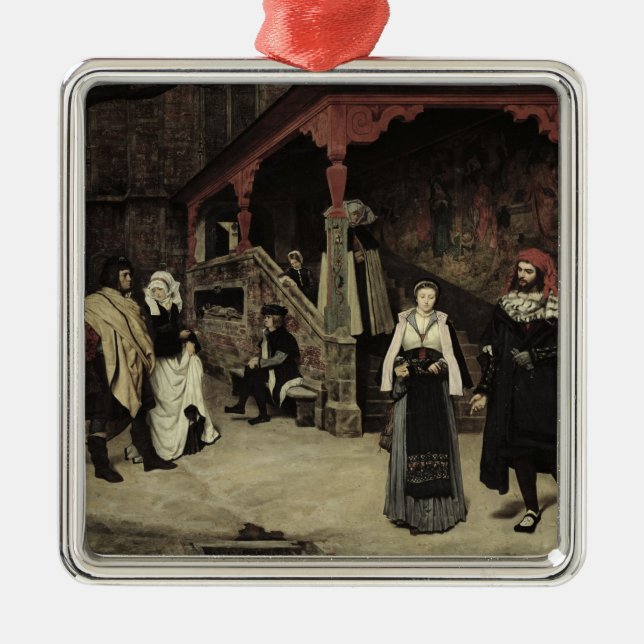 The Meeting of Faust and Marguerite, 1860 Metal Ornament (Front)