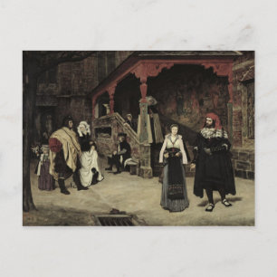 The Meeting of Faust and Marguerite, 1860 Postcard