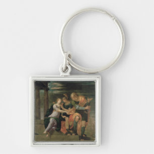 The Meeting of Theagenes and Chariclea Keychain