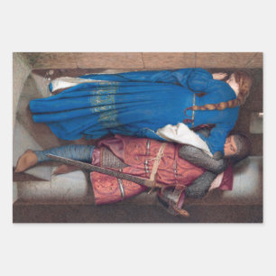 The Meeting on the Turret Stairs (by F.W. Burton) Wrapping Paper Sheet