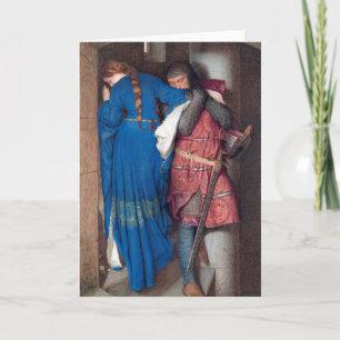 The Meeting On Turret Stairs by Frederic Burton Card