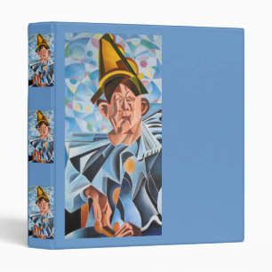 The Melancholic Clown Geometric Art Binder