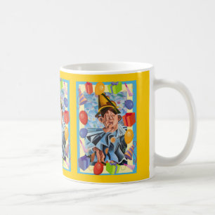 The Melancholic Clown Geometric Art  Coffee Mug