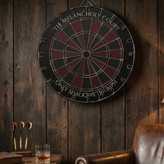The Melancholy Court - Gothic Dark Academia Custom Dartboard (Creator Uploaded)