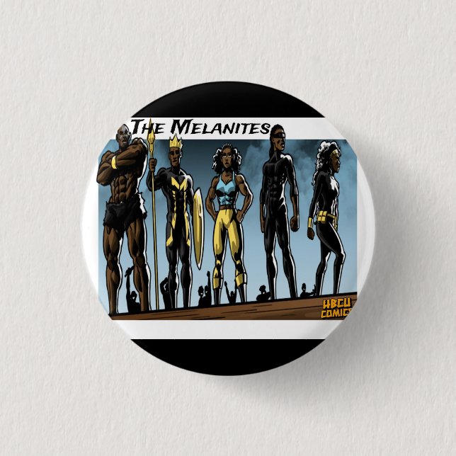 The Melanites 1 Inch Round Button (Front)