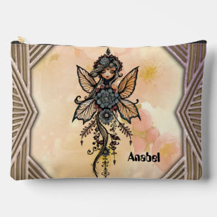 The melody of nature, dance of the flower fairy. accessory pouch