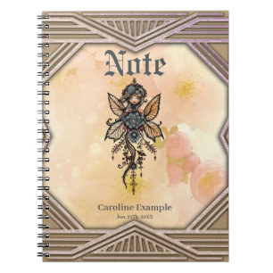 The melody of nature, dance of the flower fairy. notebook