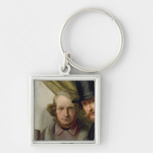 The Members of the Hamburg Artist's Club, 1840 Keychain