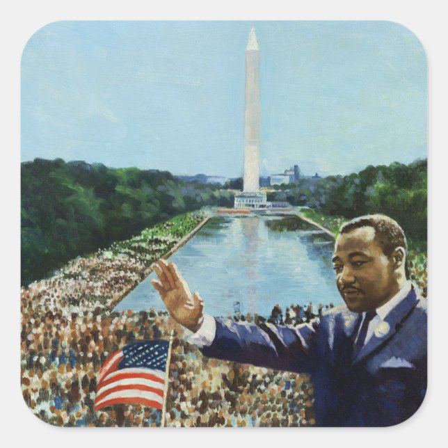 The Memorial Speech 2001 Square Sticker (Front)