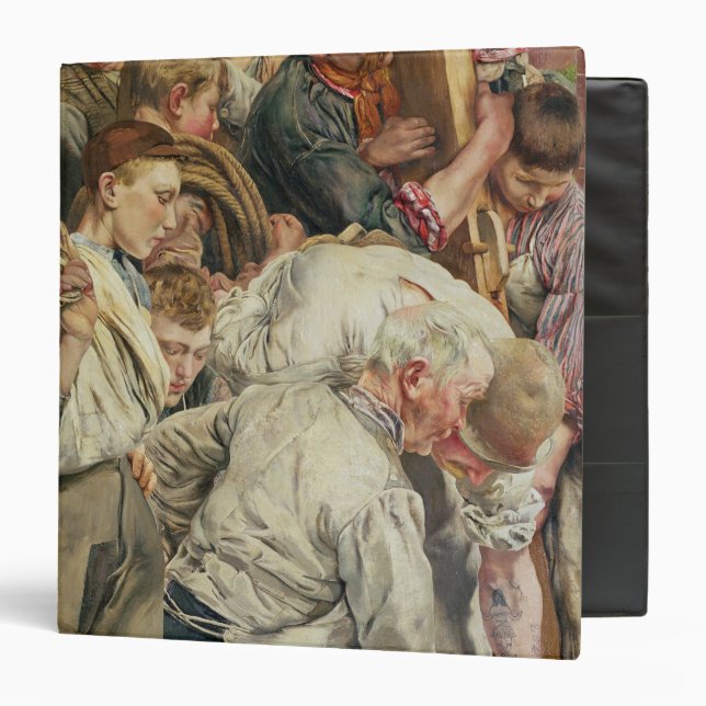 The Men, left panel from The Age of the Worker Binder (Front/Inside)
