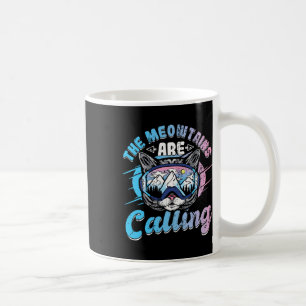The Meowtains Are Calling Skiing Goggles Snowboard Coffee Mug