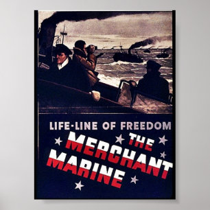 The Merchant Marine Poster